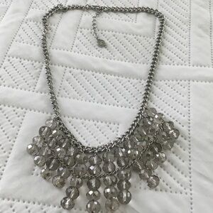 Simply Vera - Vera Wang  Silver-Tone Crystal Bib Necklace